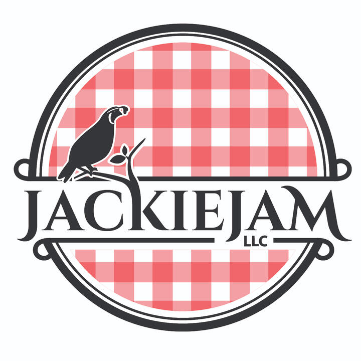 Jackiejam LLC red logo